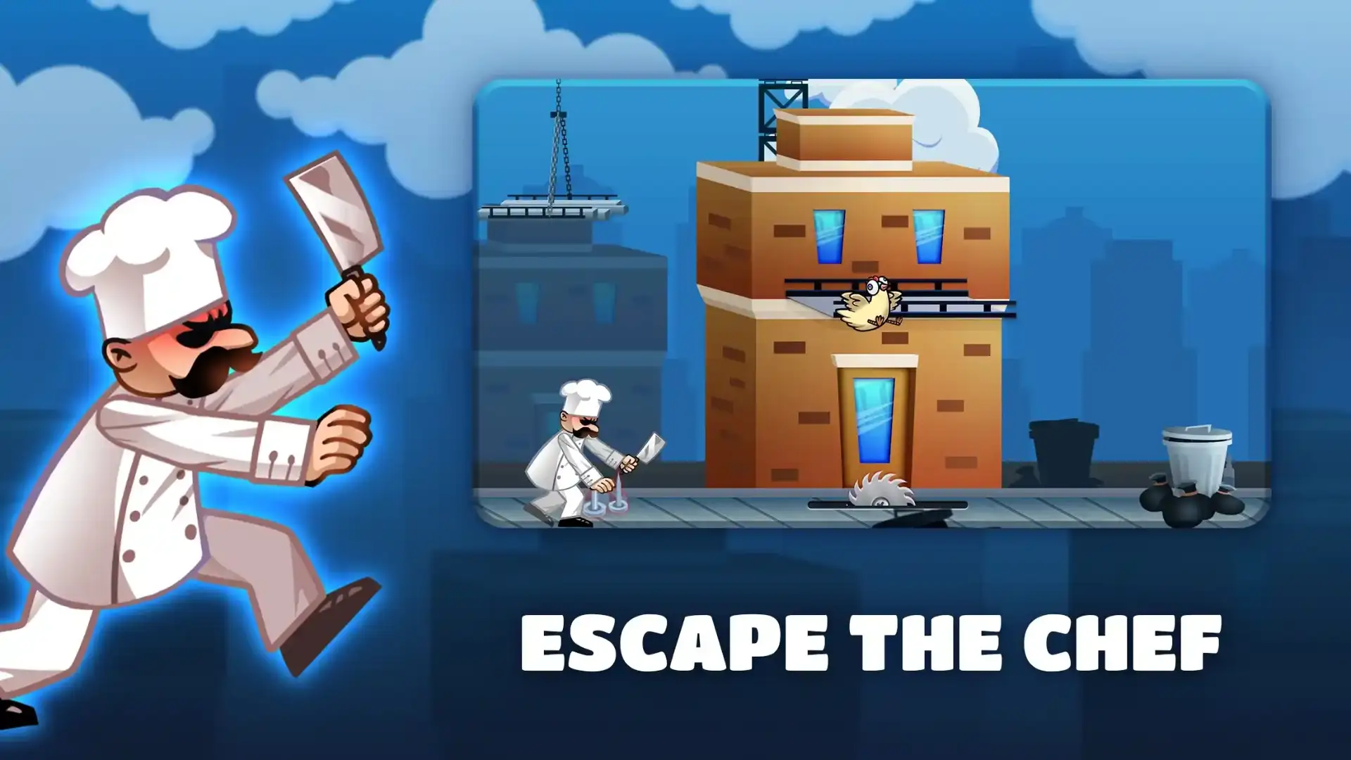 Escape the chef in Runaway Chicken